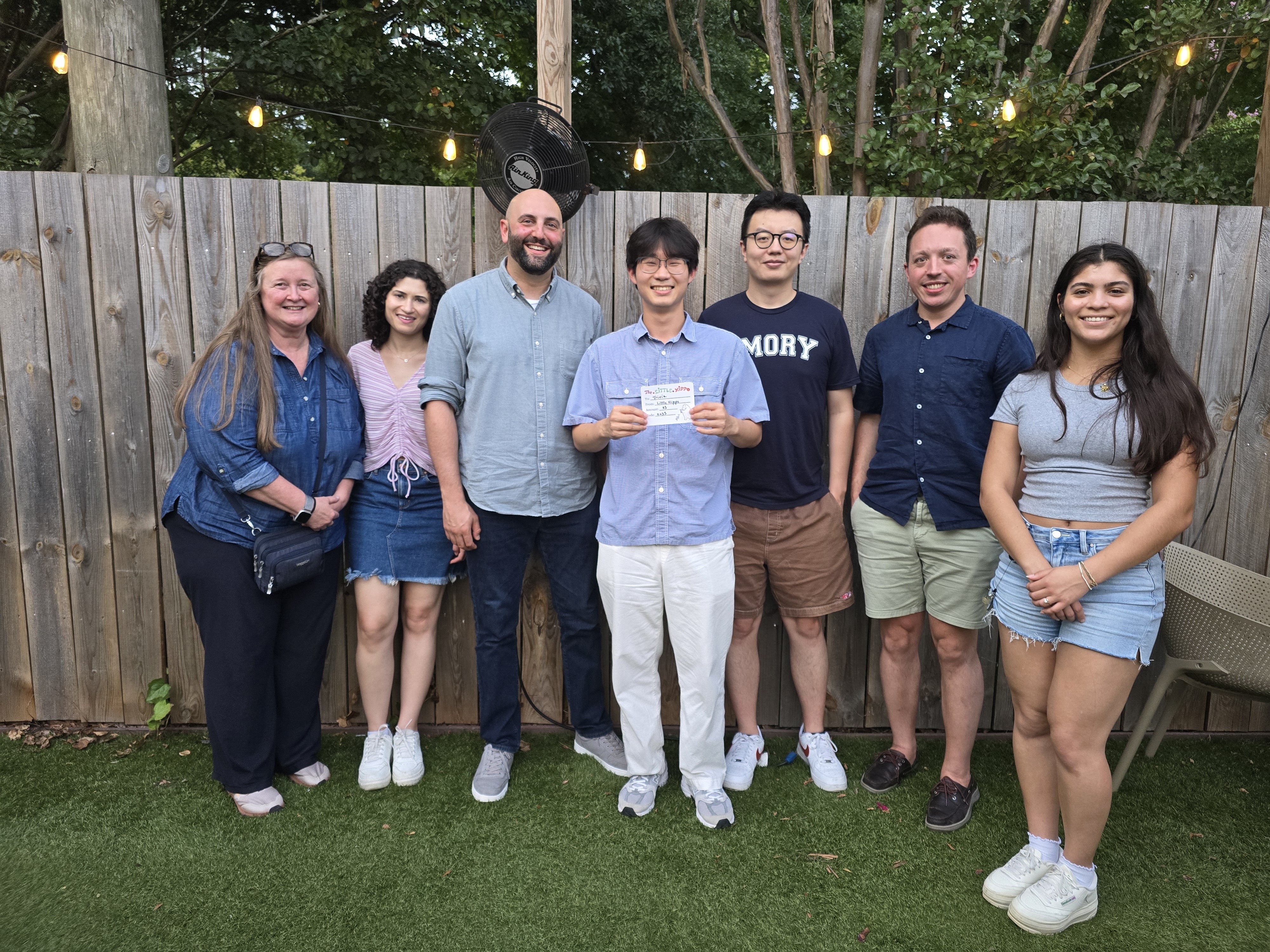 Lab outing for food and trivia. 07/21/2025